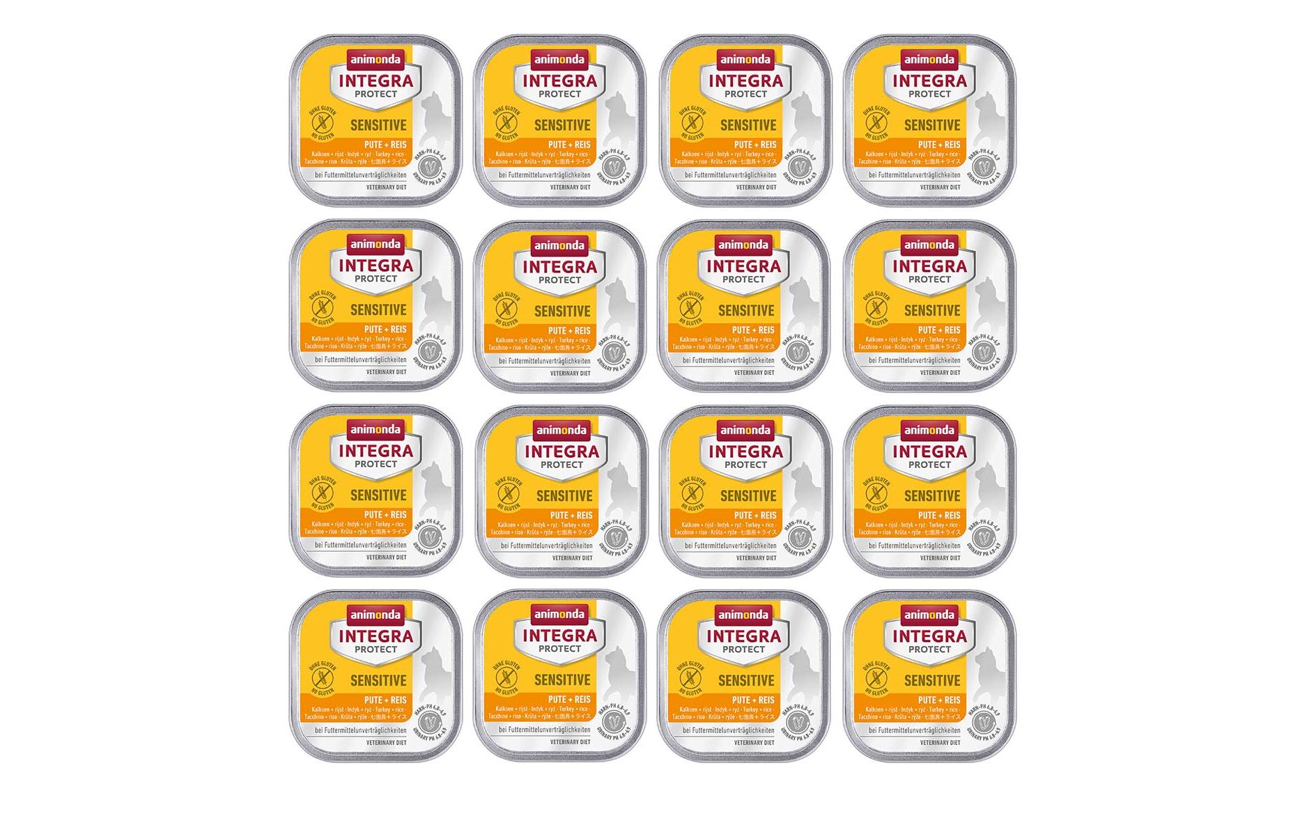 Animonda Integra Protect Nassfutter Sensitive Huhn pur, 16 x 100 g