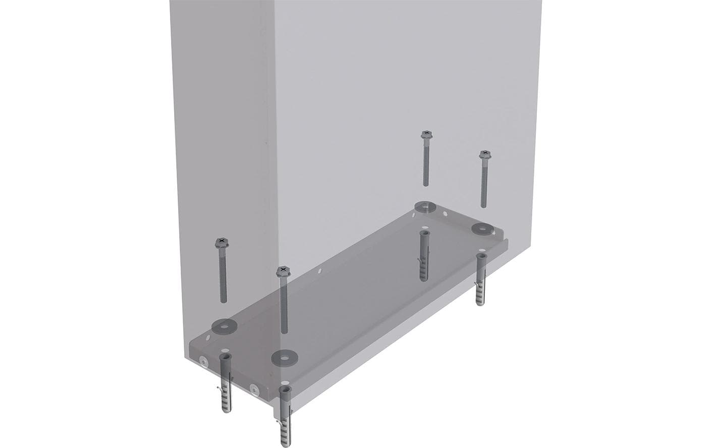 Holmberg Briefkasten 39.5 x 14.2 x 115 cm Anthrazit