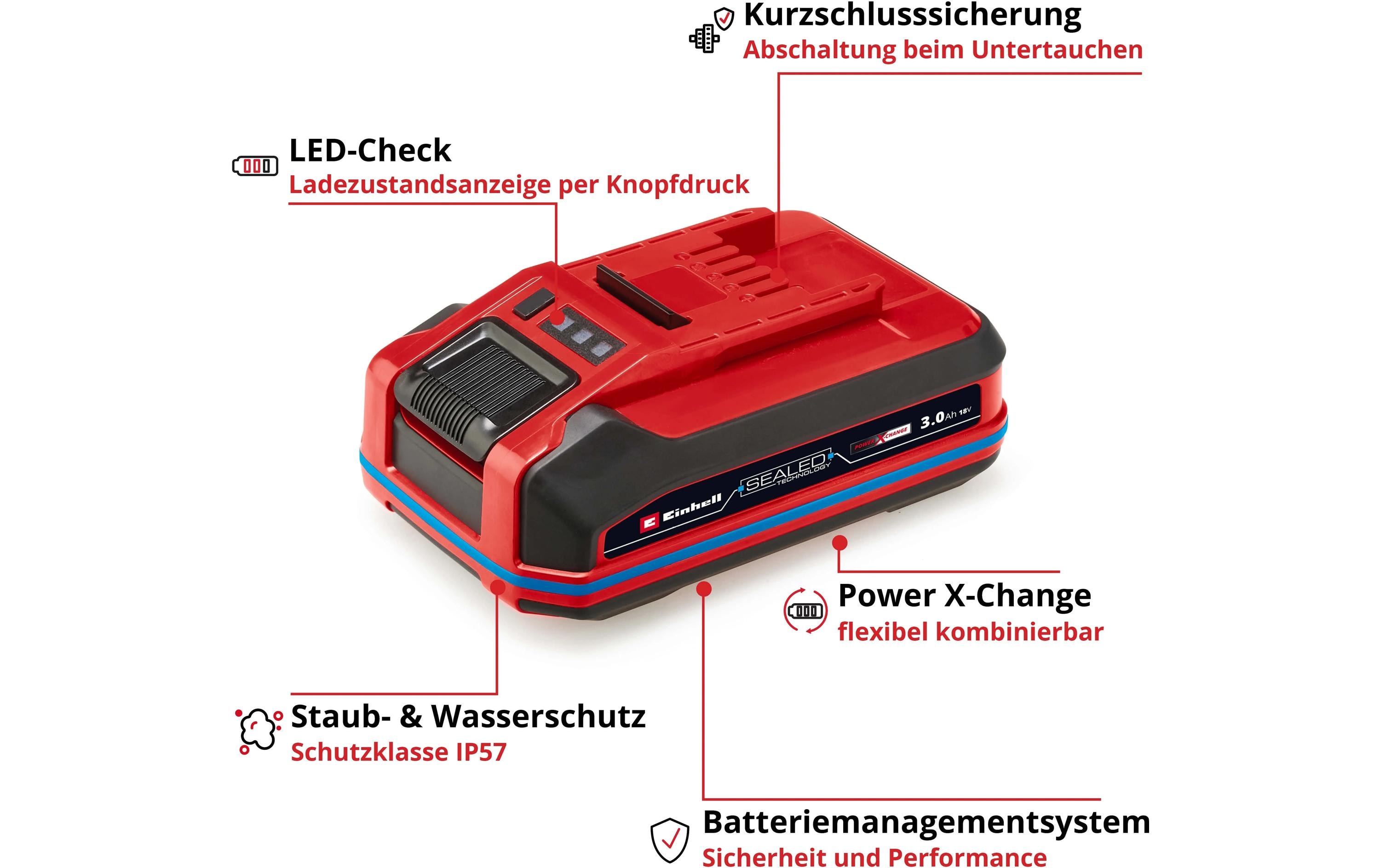 Einhell Akku 18 V 3.0Ah SEALED PXC Plus A1