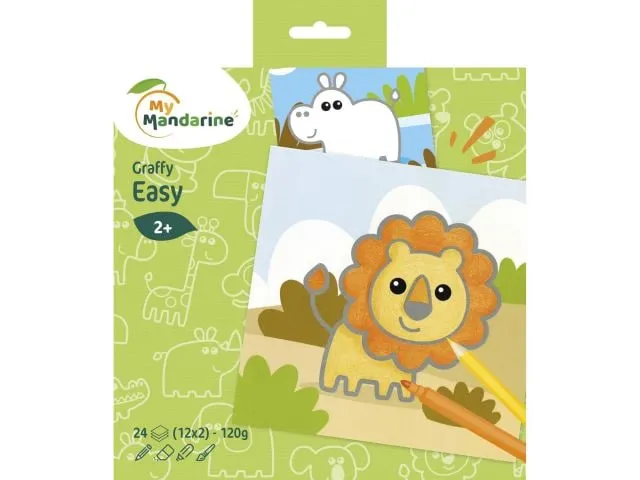 Avenue Mandarine Graffy Easy, Wildtiere – Grün 20 x 20 cm Avenue Mandarine Graffy Easy, Wildtiere – Grün 20 x 20 cm