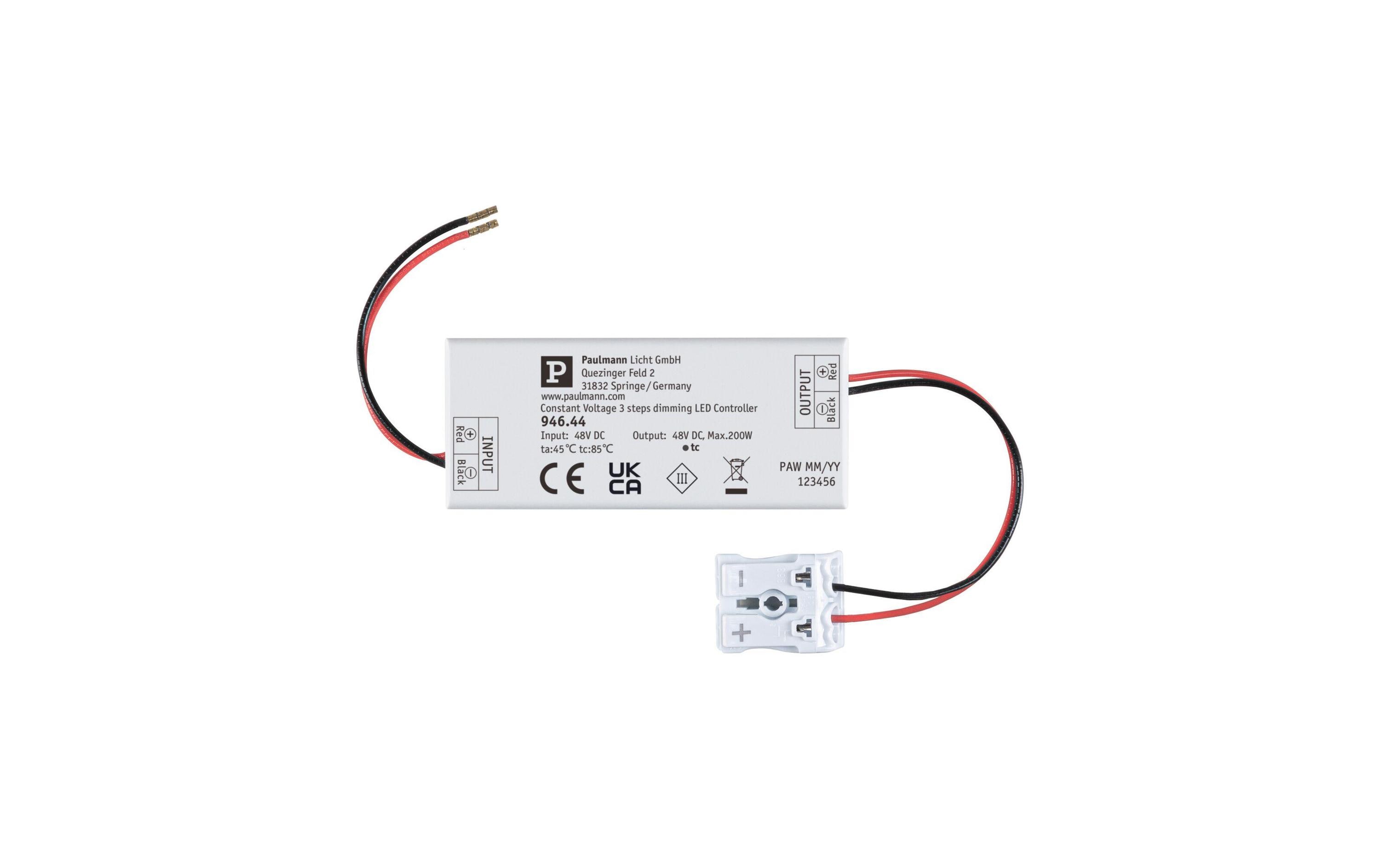 Paulmann ULine Zubehör 3-Step-Dimmer max. 200W 48 V 80 x 35 mm Weiss