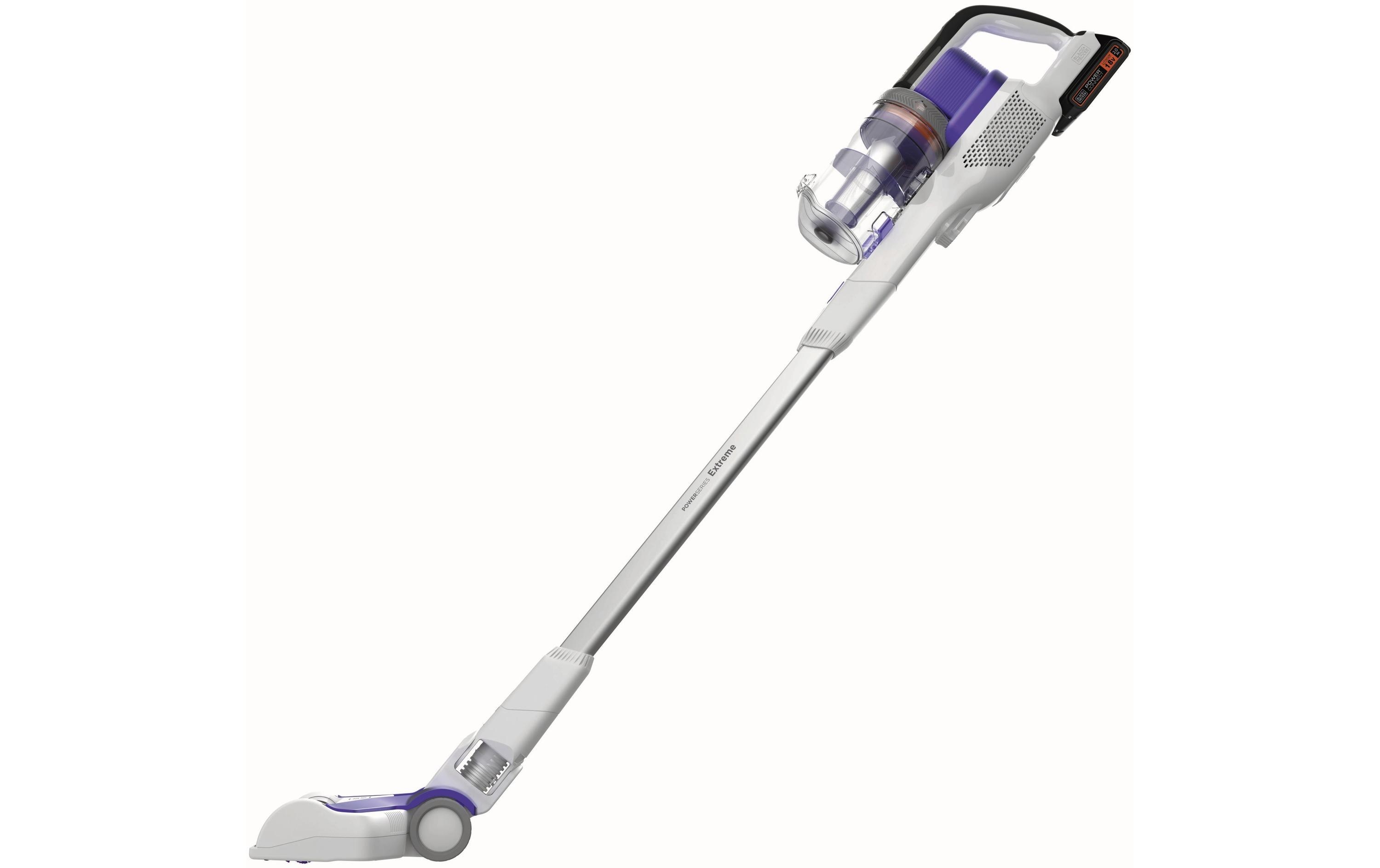 BLACK+DECKER Akku-Hand- und Stielsauger Pet 4 in 1 Lila/Weiss