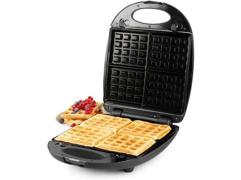 Domo Sandwichmaker und Waffeleisen Schwarz