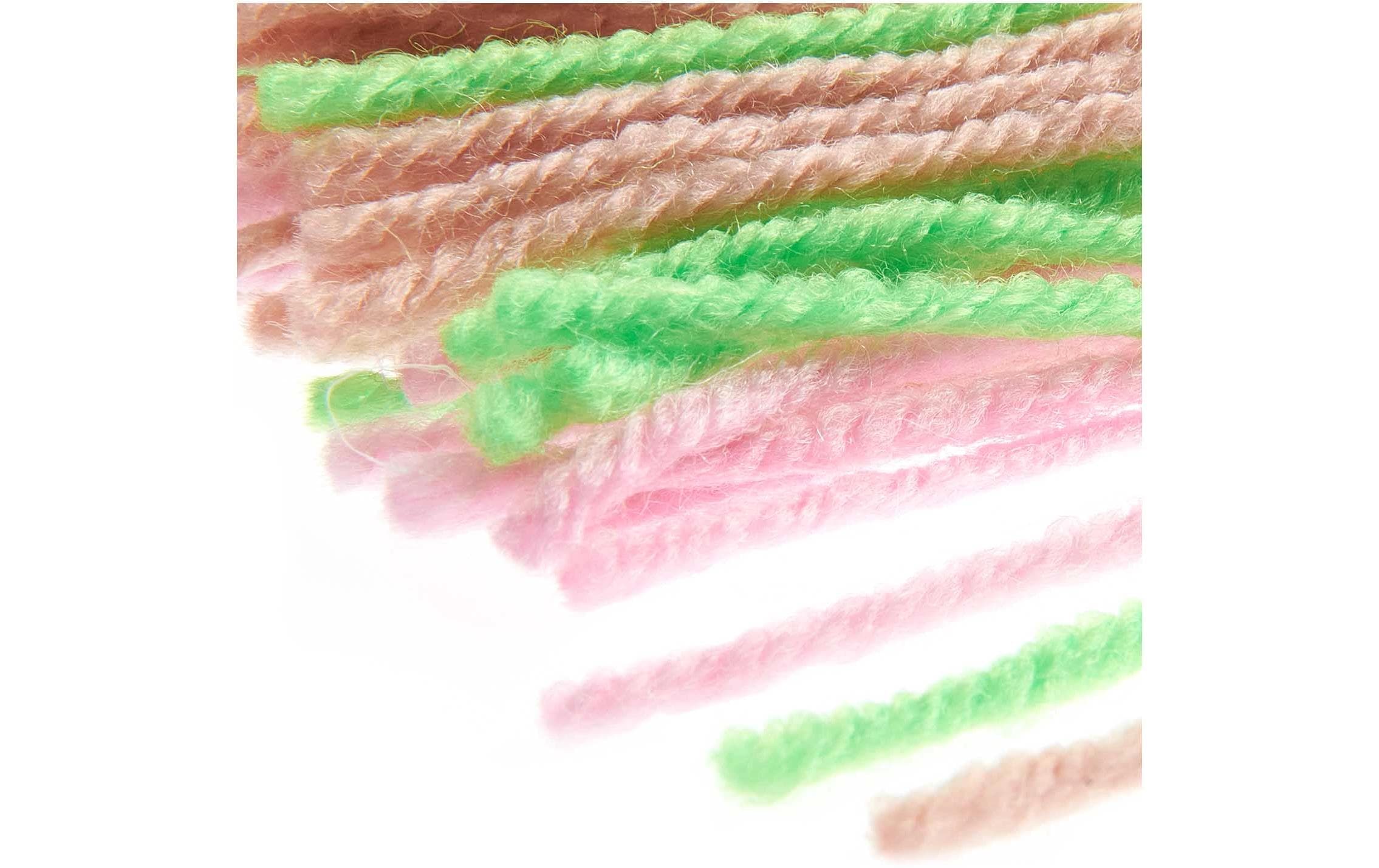 Rico Design Hooki Knüpfgarn, marmoriert Neongrün