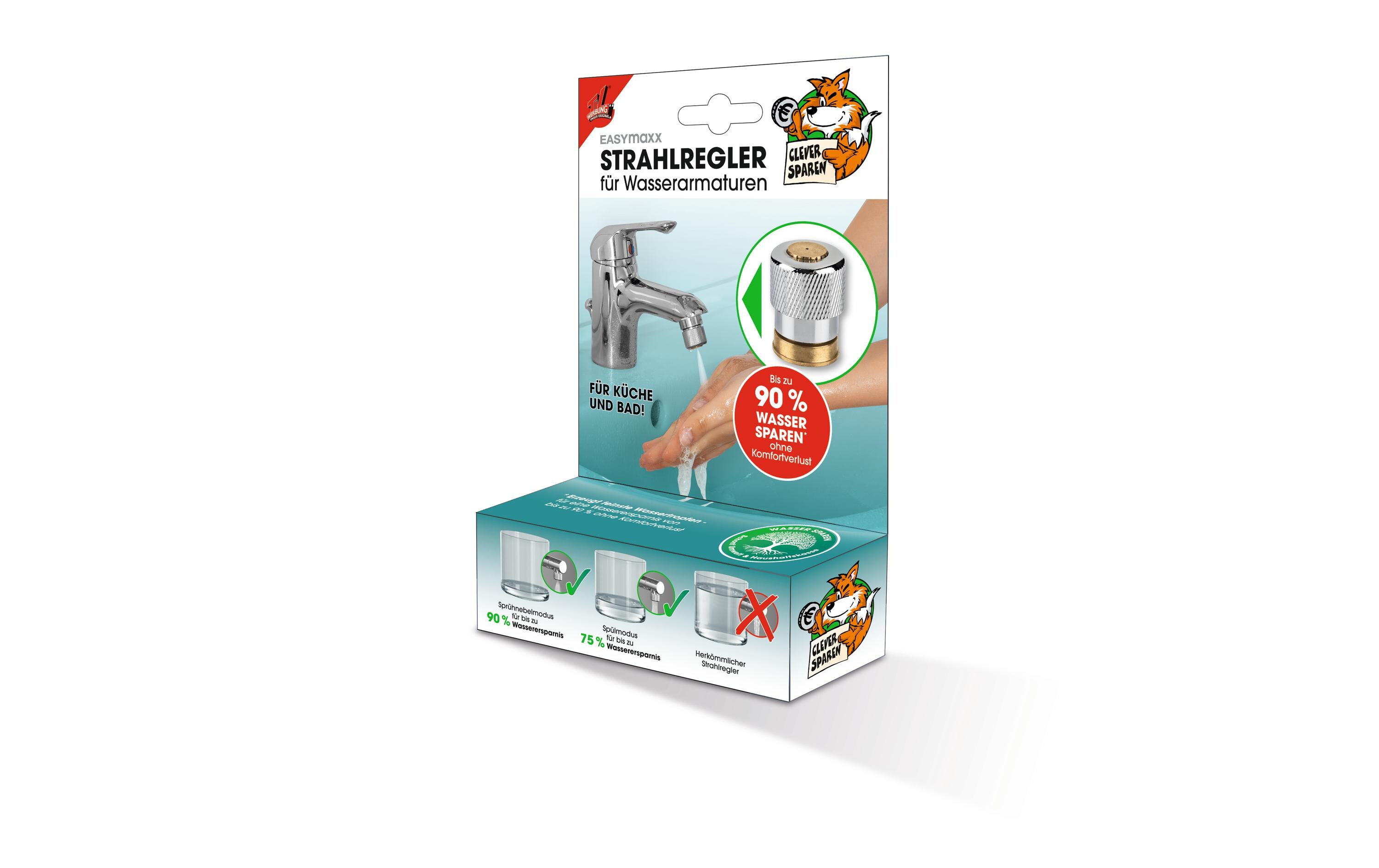 EASYmaxx Strahlregler 23 mm Edelstahl, M22 IG / M24 AG