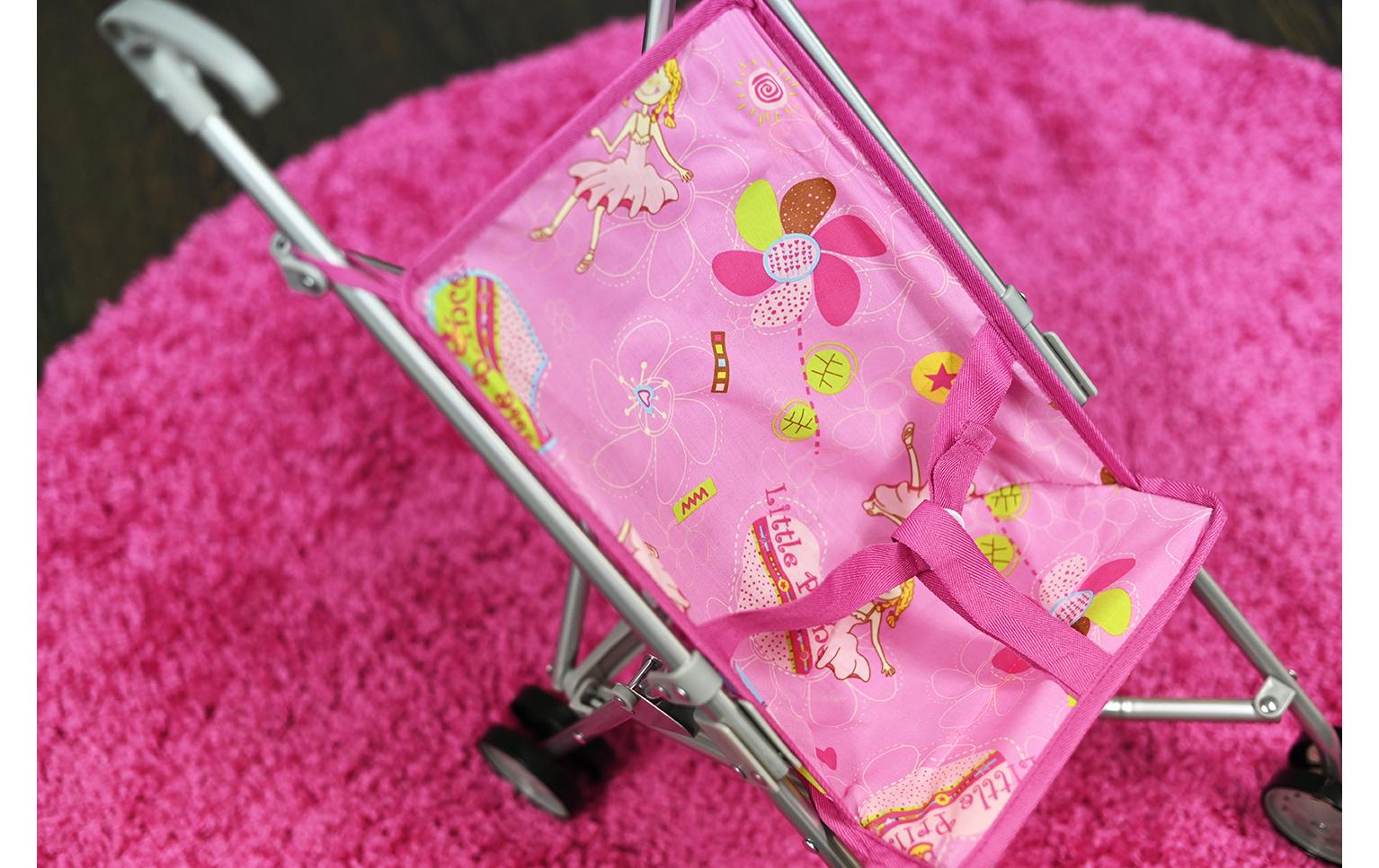 Knorrtoys Puppenbuggy Sim – Pink Little Princess