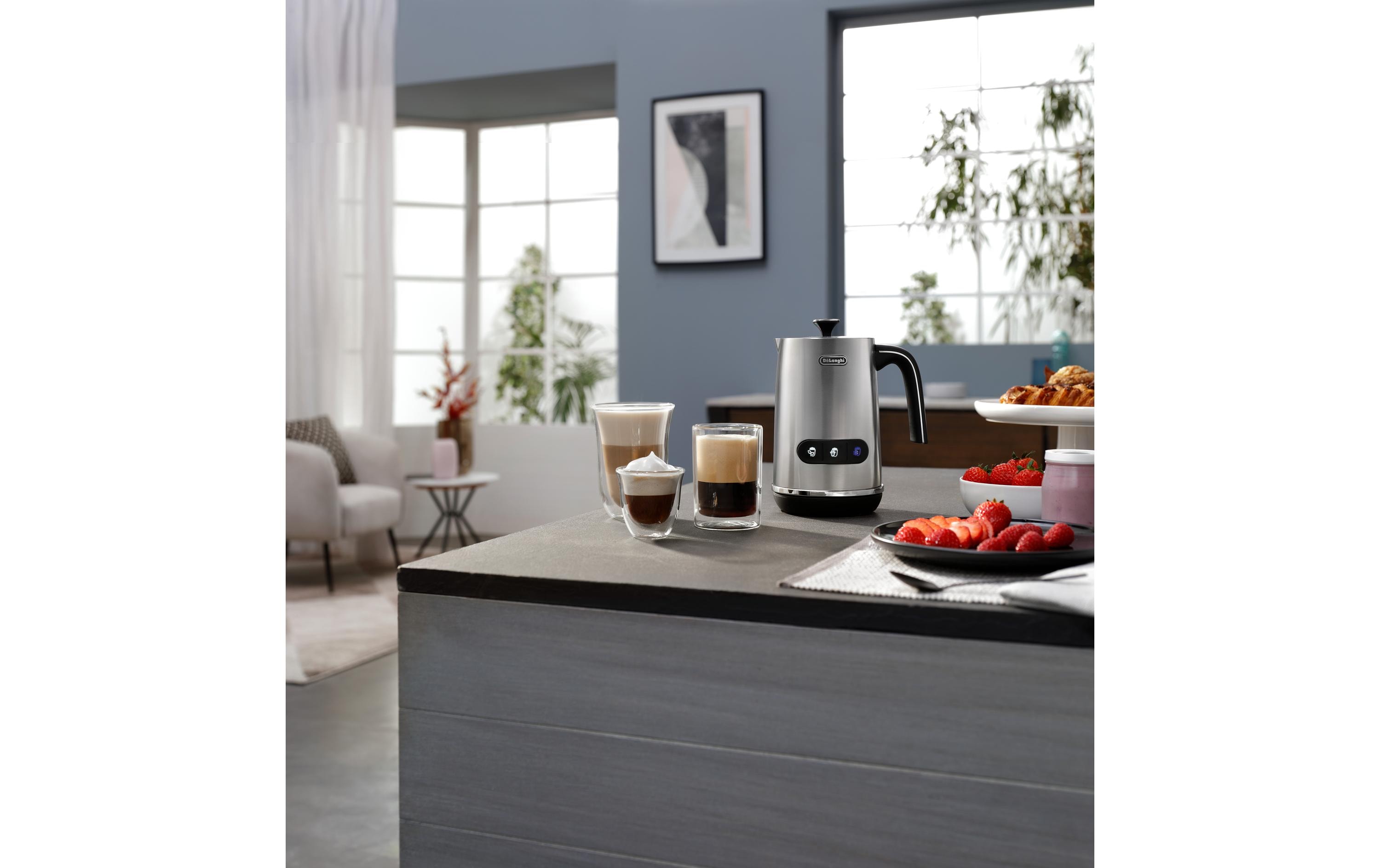 De'Longhi Milchschäumer LatteMix EMF3.M Schwarz/Silber