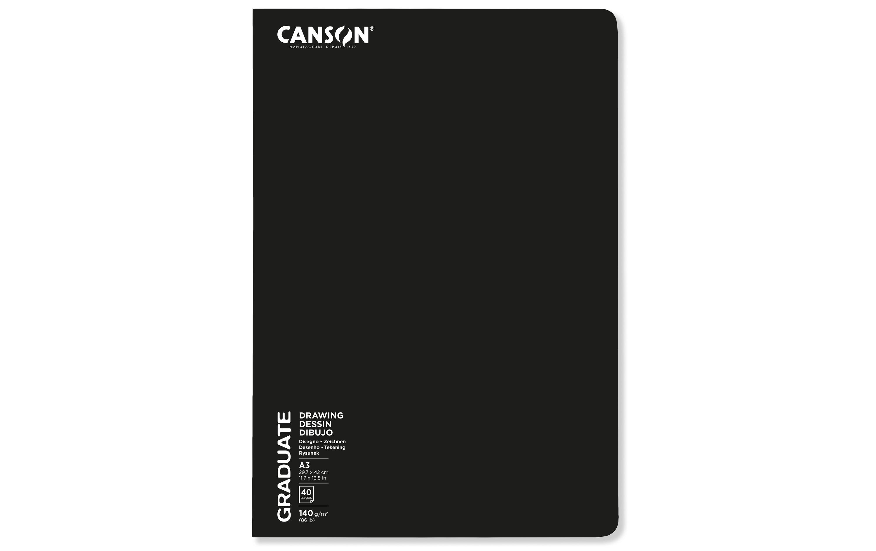 Canson Zeichenblock Graduate Agrafé A3, 20 Blatt Canson Zeichenblock Graduate Agrafé A3, 20 Blatt