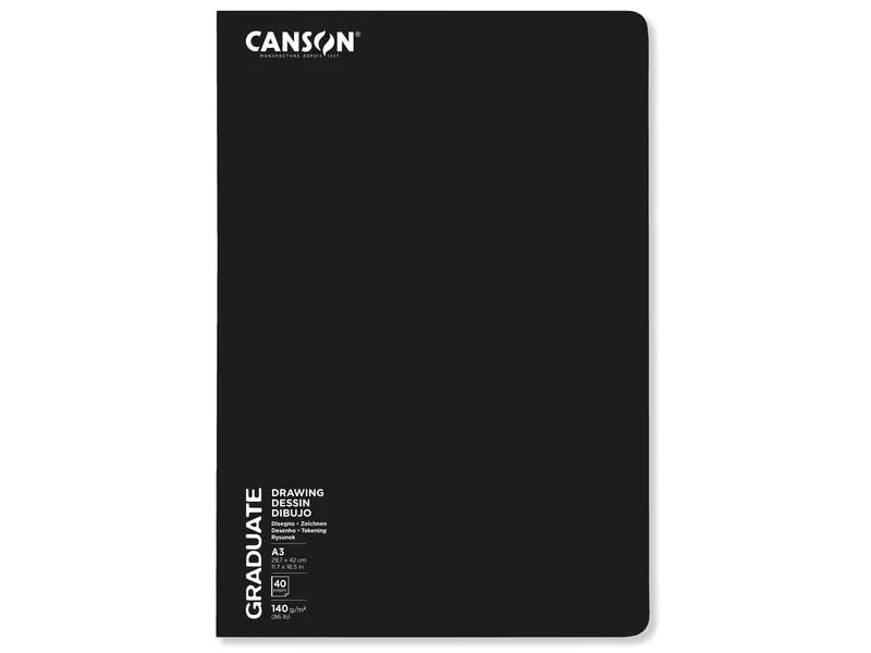 Canson Zeichenblock Graduate Agrafé A3, 20 Blatt