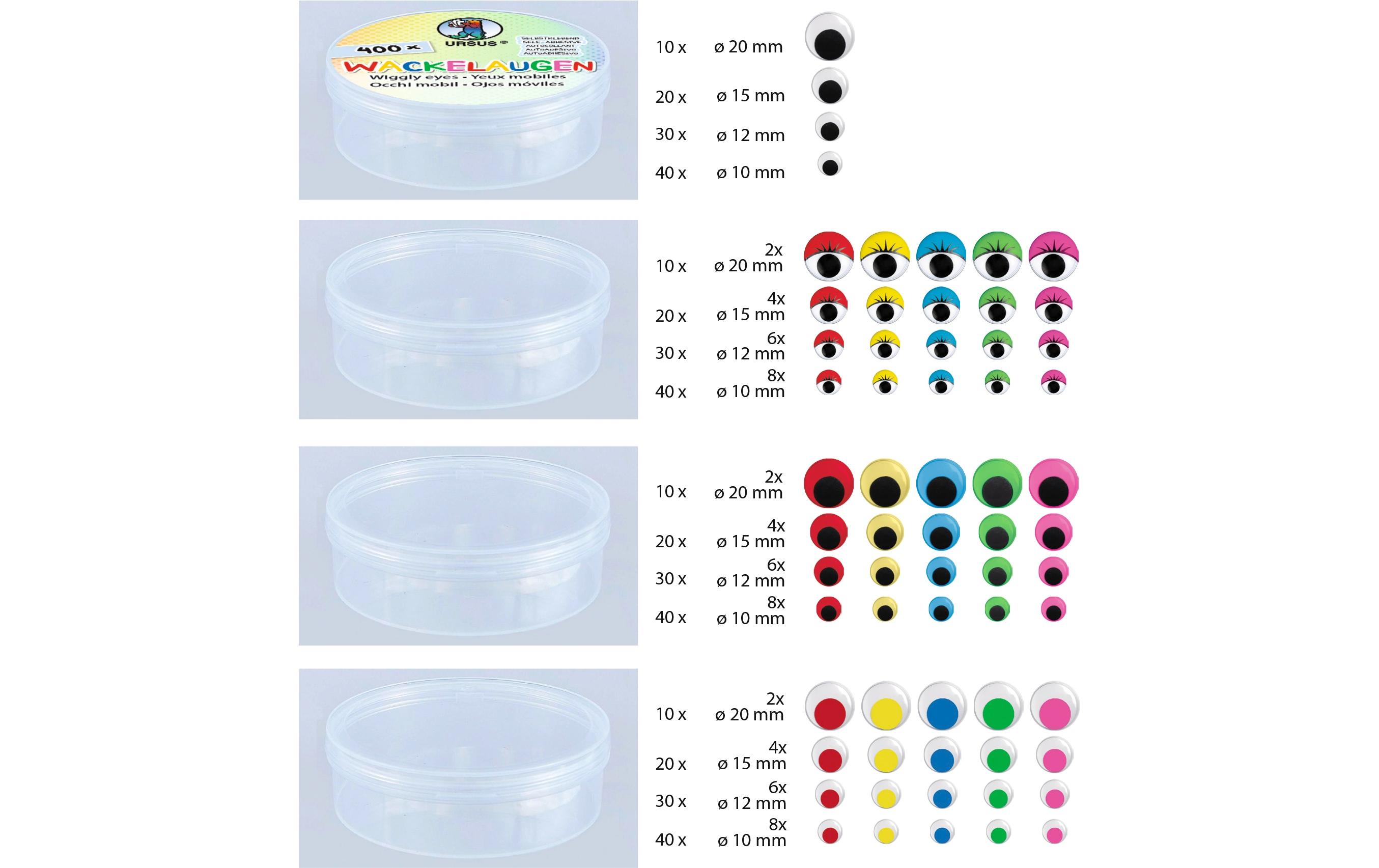 URSUS Wackelaugen 400 Stück