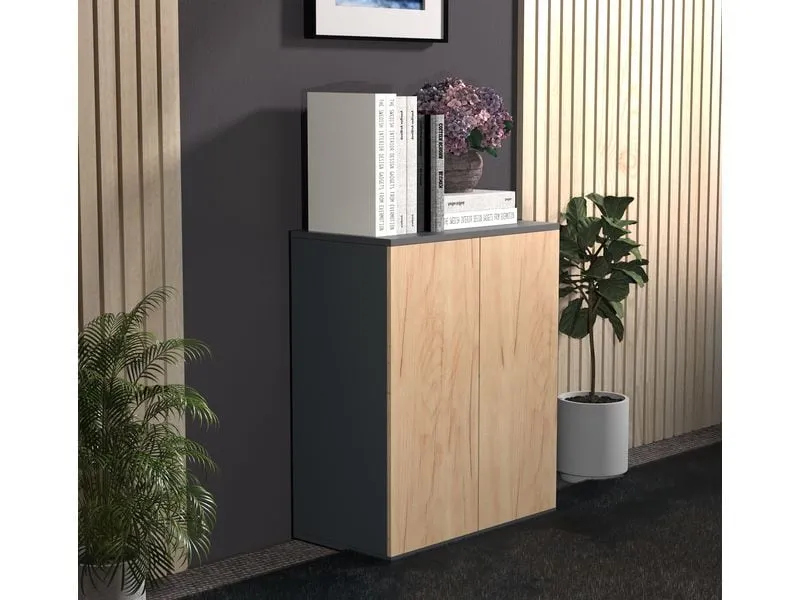 VCM Kommode Dalosa 60 x 73 cm, Braun/Grau VCM Kommode Dalosa 60 x 73 cm, Braun/Grau