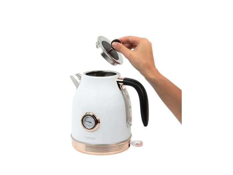 FURBER Wasserkocher Monroe 1.7 l, Rosegold/Weiss