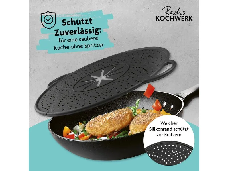 Kochwerk Spritzschutzdeckel 30 cm, Schwarz Kochwerk Spritzschutzdeckel 30 cm, Schwarz