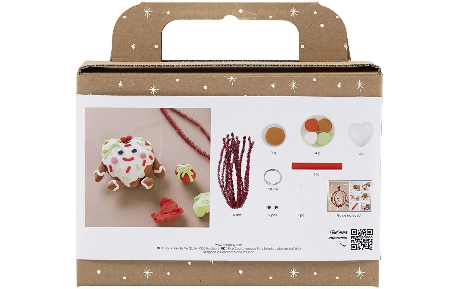 Creativ Company Bastelset Modellieren Herzförmige Weihnachtsfigur