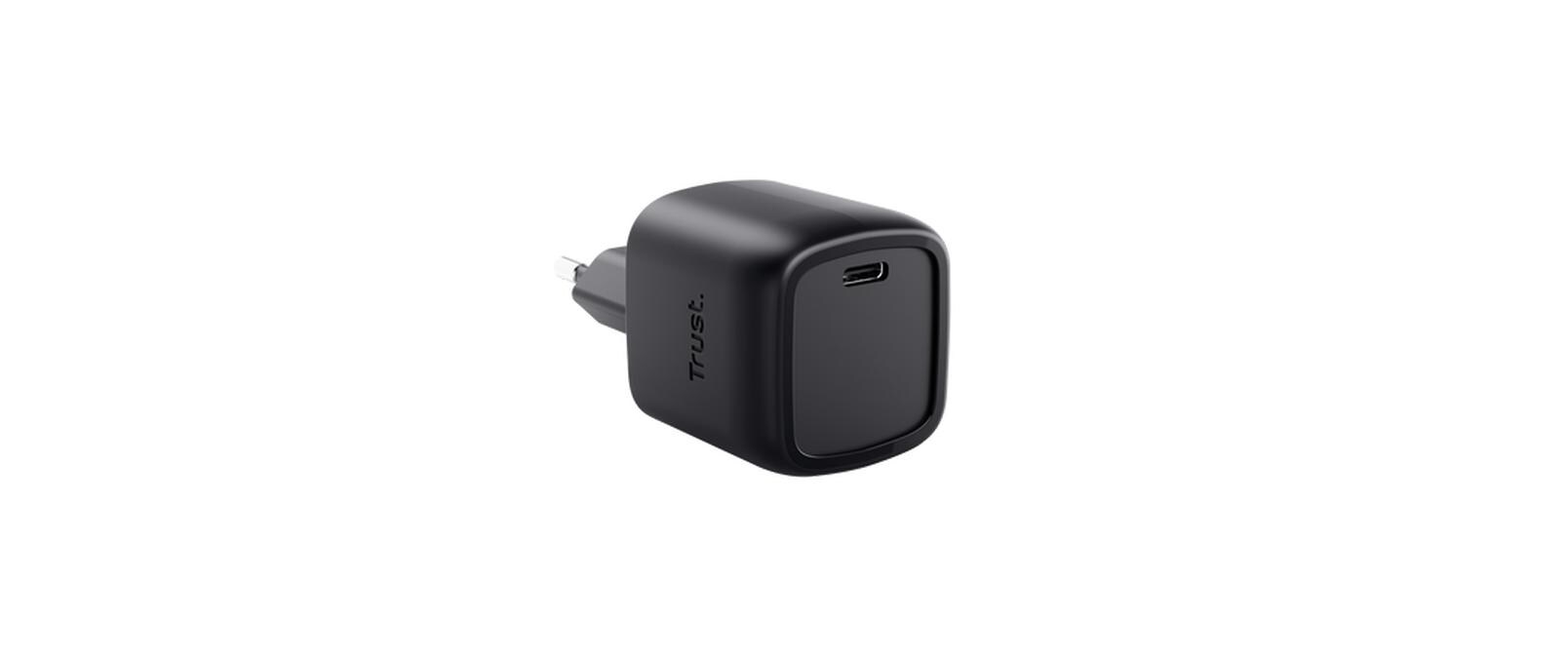 Trust USB-Wandladegerät Maxo USB-C-GaN 30 W Schwarz