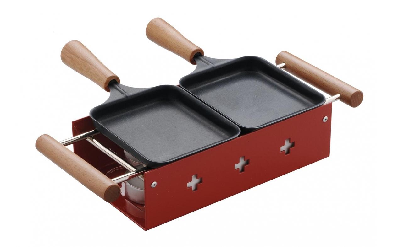 TTM Teelicht-Raclette Twiny Cheese rouge Rot