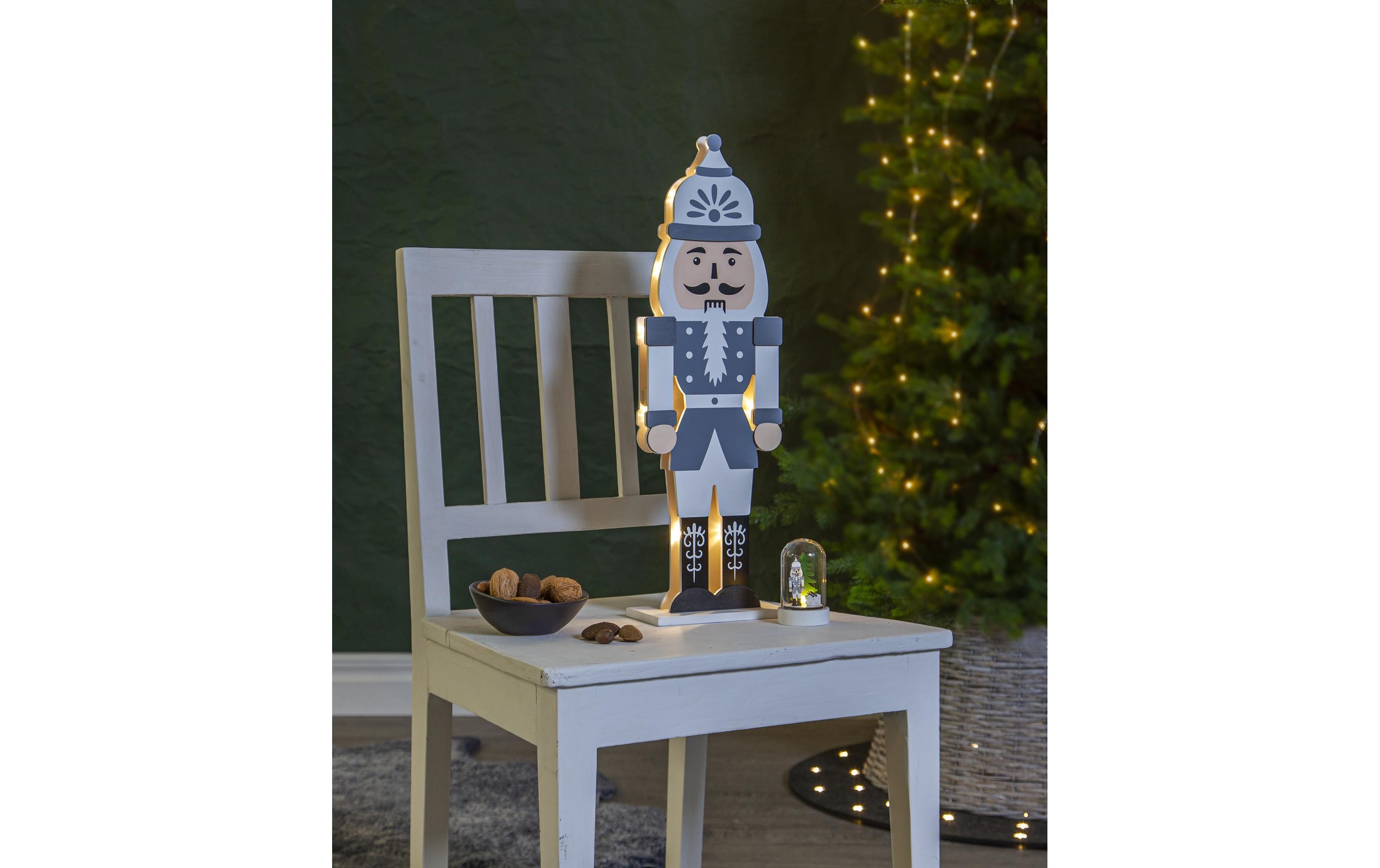 Star Trading LED-Figur Nussknacker, 52 cm, Grau