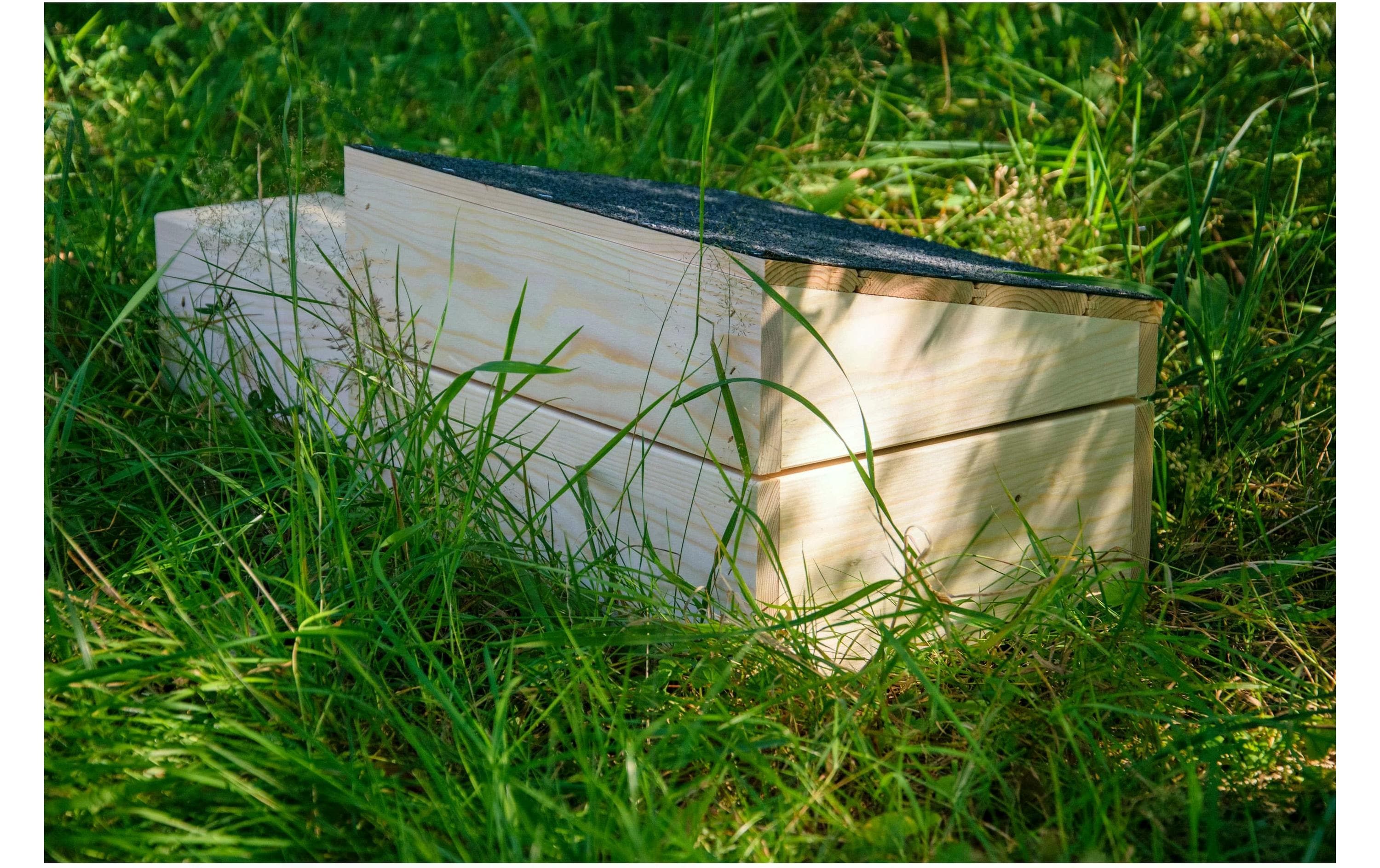 dobar Igelhaus mit Eingang, 74.5 x 29 x 24 cm, Schwarz