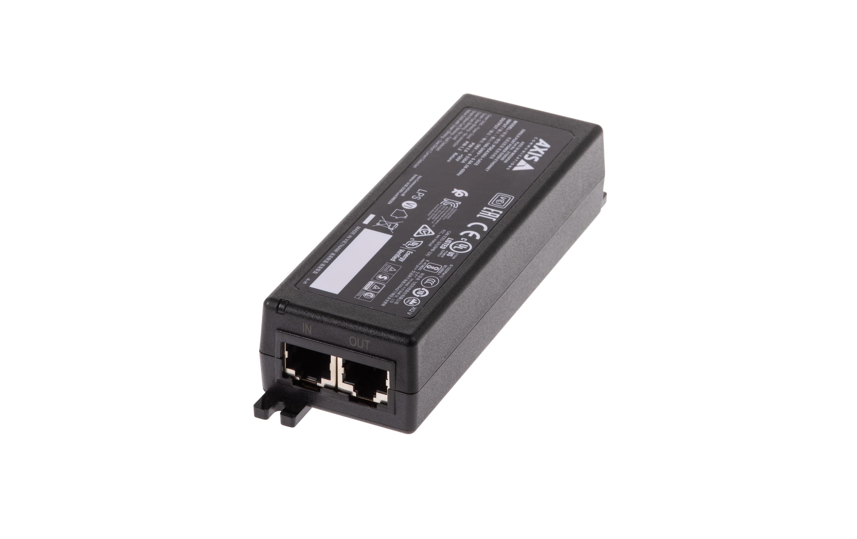 Axis PoE+ Injector 30 W Midspan Axis PoE+ Injector 30 W Midspan