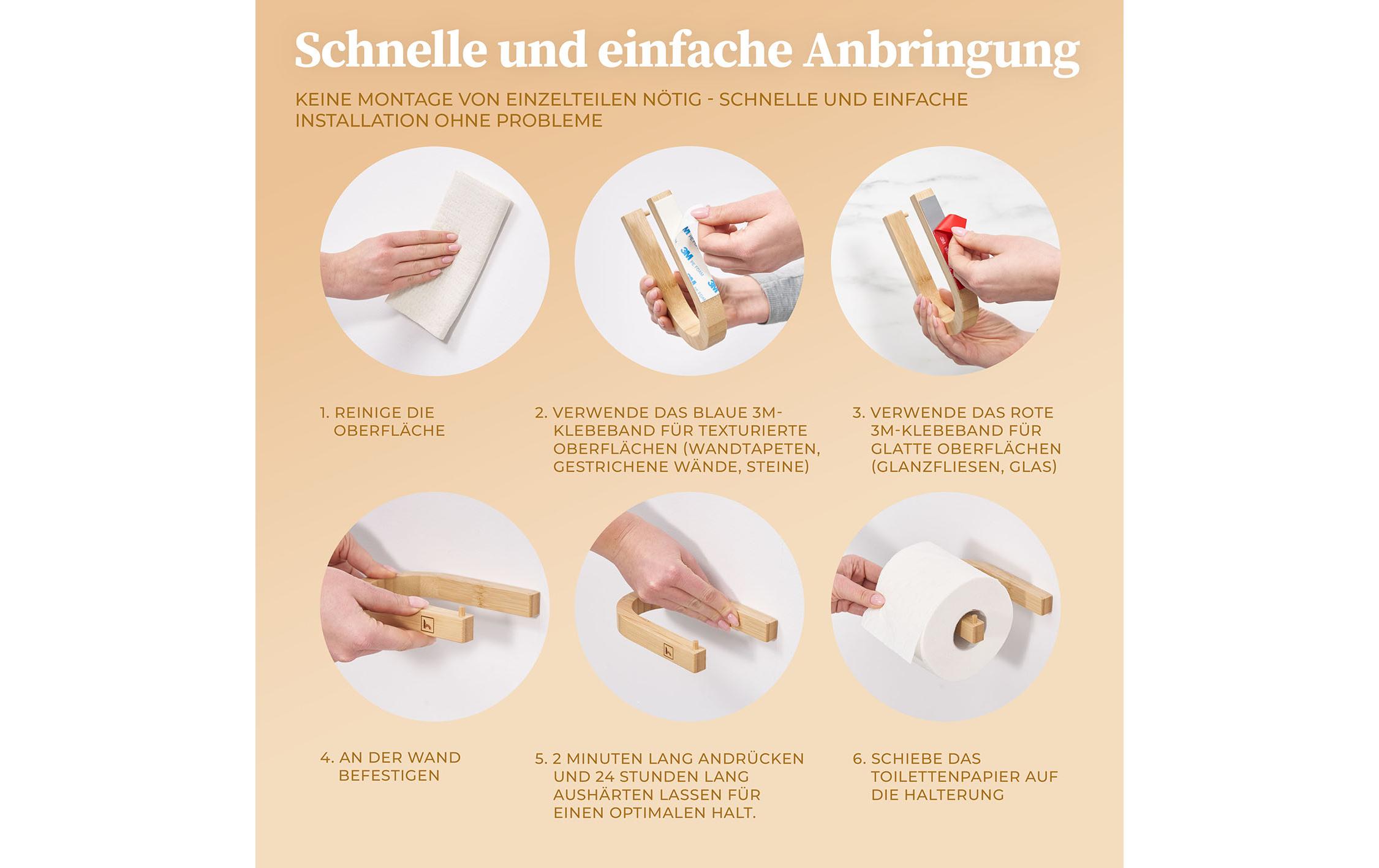 Hennez Toilettenpapierhalter Evan Nature