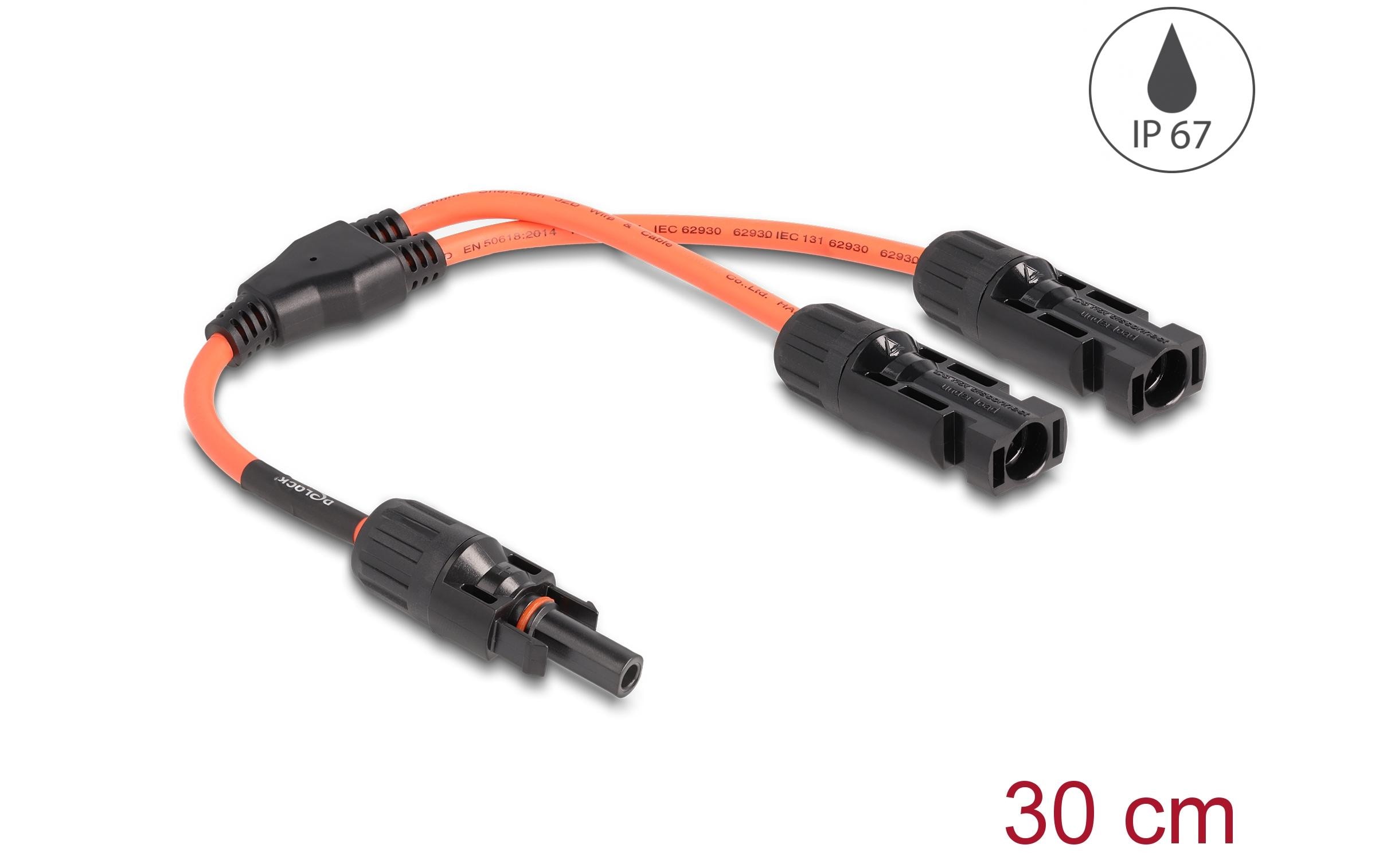 Delock Splitter Kabel DL4 1x Buchse zu 2x Stecker 4 mm², 30 cm Delock Splitter Kabel DL4 1x Buchse zu 2x Stecker 4 mm², 30 cm