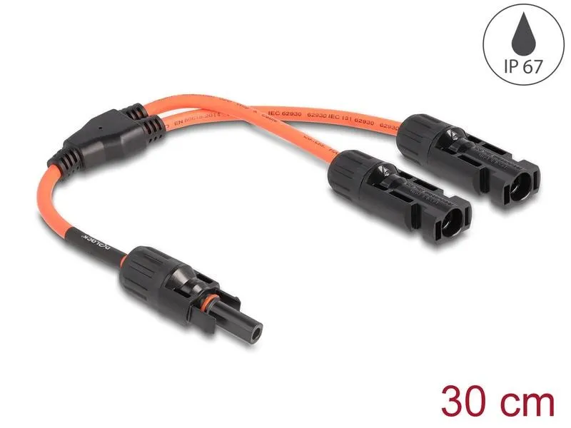 Delock Splitter Kabel DL4 1x Buchse zu 2x Stecker 4 mm², 30 cm Delock Splitter Kabel DL4 1x Buchse zu 2x Stecker 4 mm², 30 cm