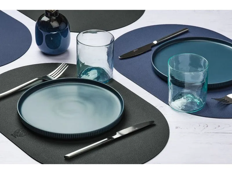 Björn Wendbares Tischset «oval» 30 cm x 44.5 cm, Blau/Grau Björn Wendbares Tischset «oval» 30 cm x 44.5 cm, Blau/Grau