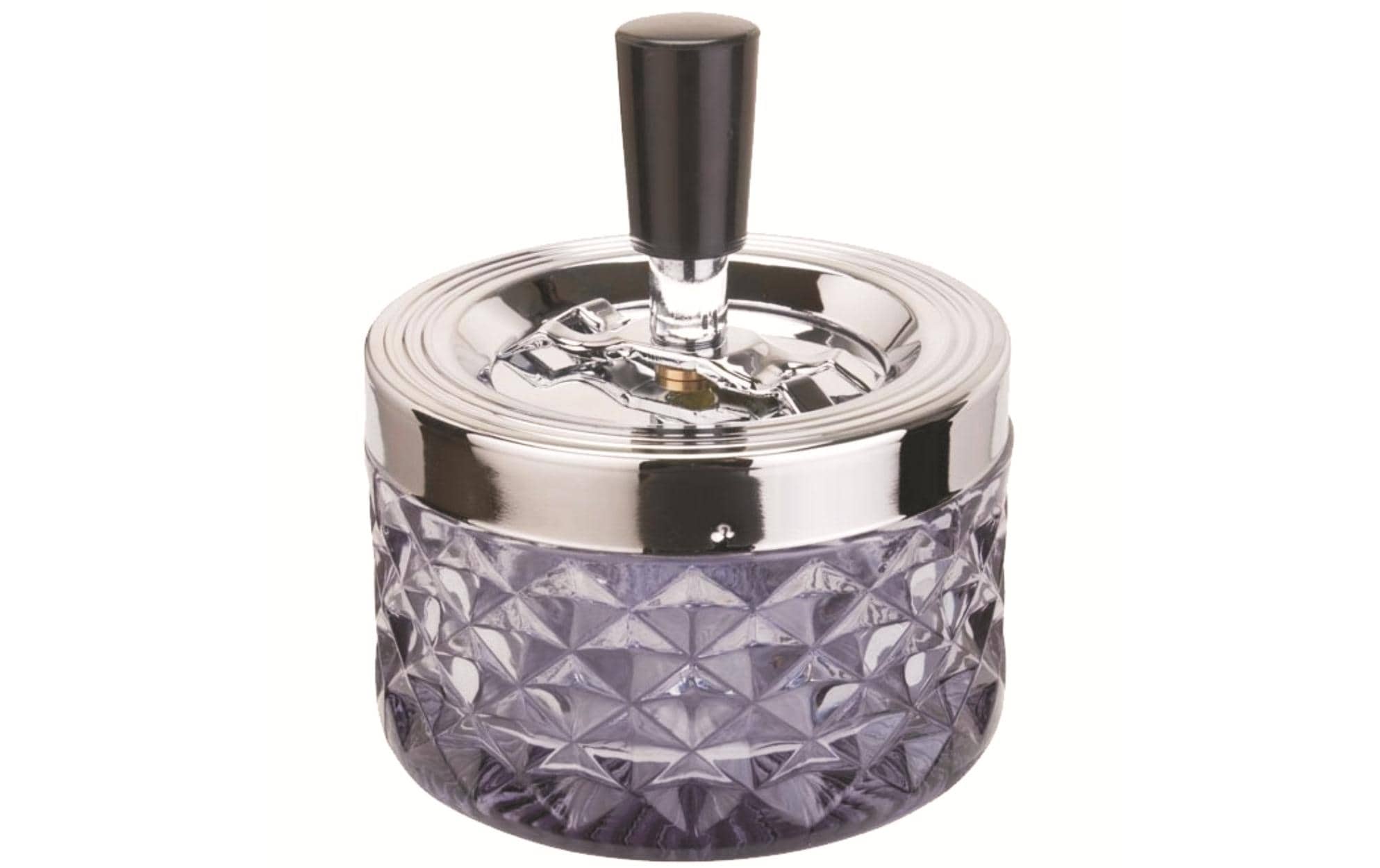 Dameco Aschenbecher mit Schleuderdeckel, Grau