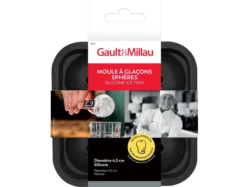 Gault Millau Eiskugelform, 4 kugelförmige Eiswürfel Gault Millau Eiskugelform, 4 kugelförmige Eiswürfel