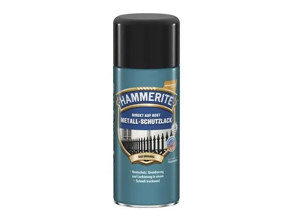 Hammerite Metall-Schutzlack Matt Schwarz, 400 ml Hammerite Metall-Schutzlack Matt Schwarz, 400 ml