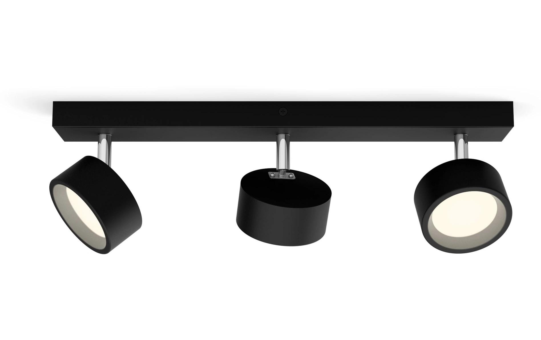 Philips Aufbauspot Bracia 3 x 5.5W 2700K Schwarz Philips Aufbauspot Bracia 3 x 5.5W 2700K Schwarz