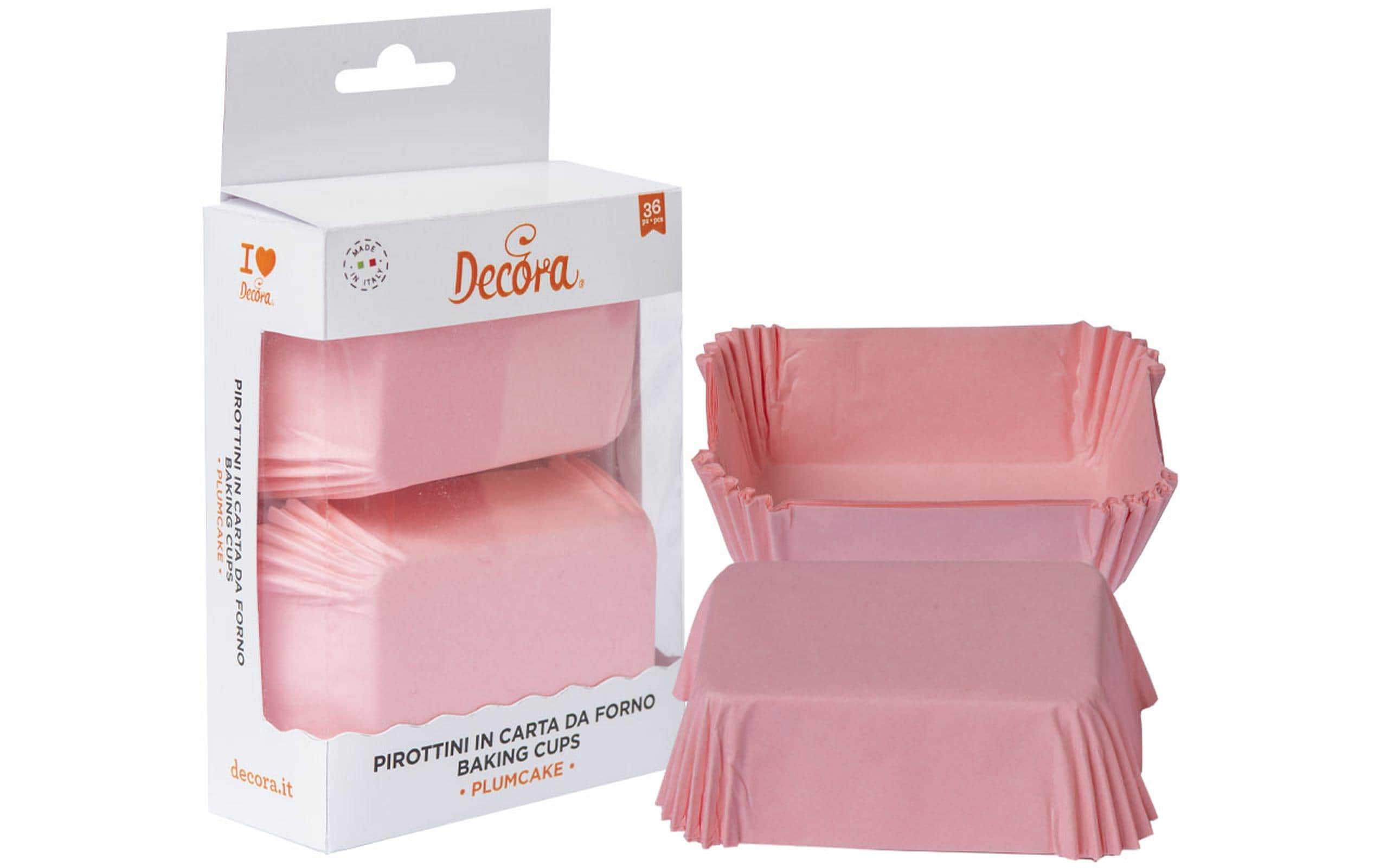 Decora Mini-Cake-Backform 36 Stück, Rosa