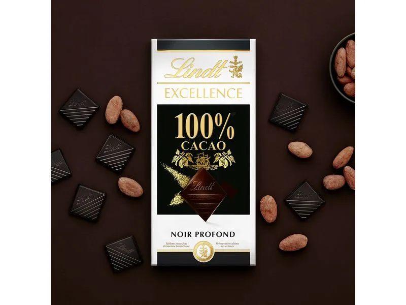 Lindt Tafel Excellence Dunkel 100% Kakao 50 g