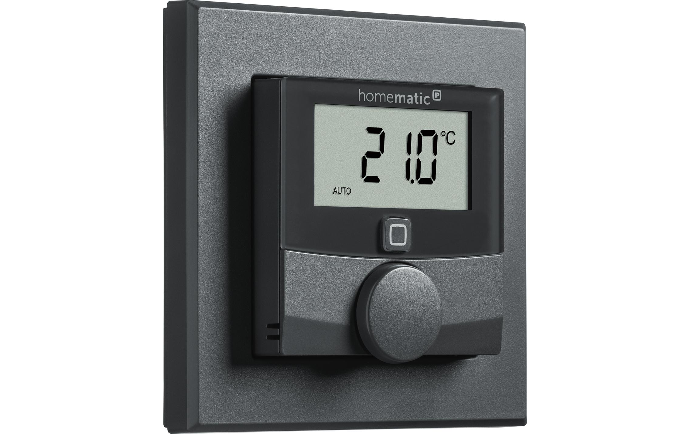 Homematic IP Funk-Thermostataktor Anthrazit