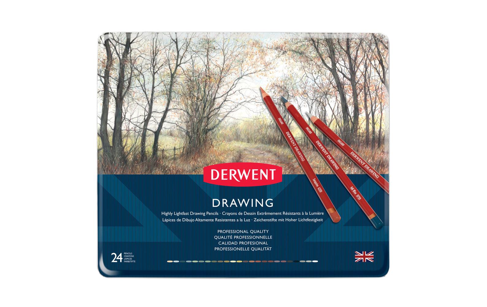 Derwent Drawing Buntstifte, 24-teilig Derwent Drawing Buntstifte, 24-teilig