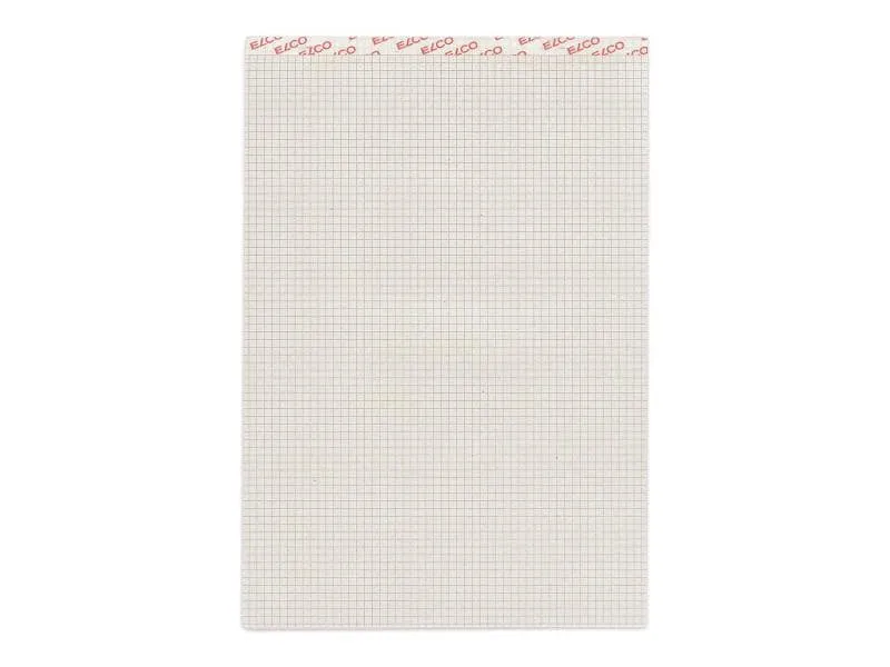 ELCO Notizblock A4 Recycling 4mm Karriert, 5 Stück