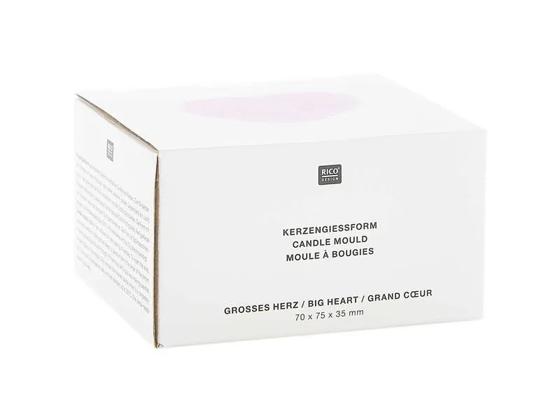 Rico Design Kerzengiessform Grosses Herz 86 x 78 x 43 mm Rico Design Kerzengiessform Grosses Herz 86 x 78 x 43 mm