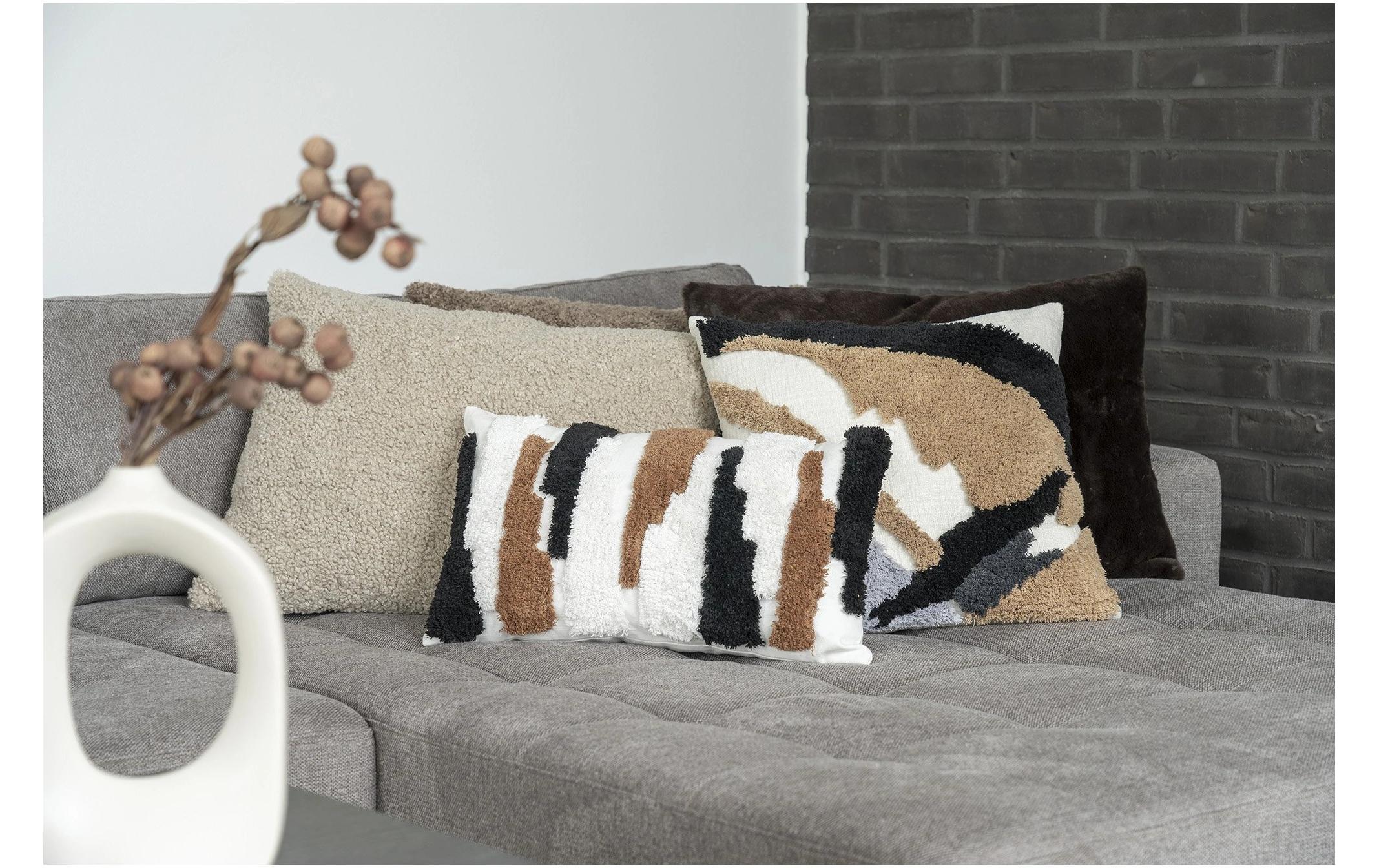 House Nordic Kissen Evora 45 x 60 cm, Dunkelgrau