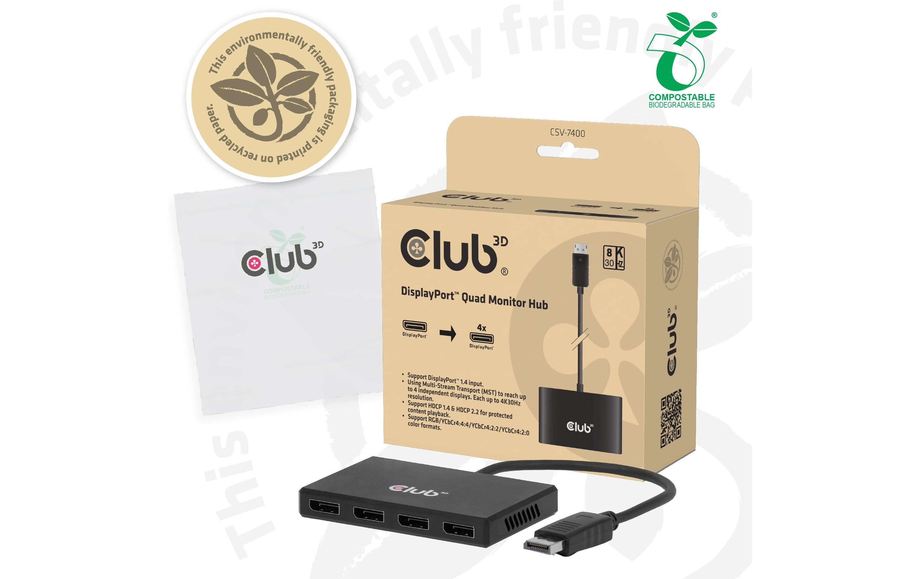 Club 3D Adapter CSV-7400 DisplayPort - DisplayPort