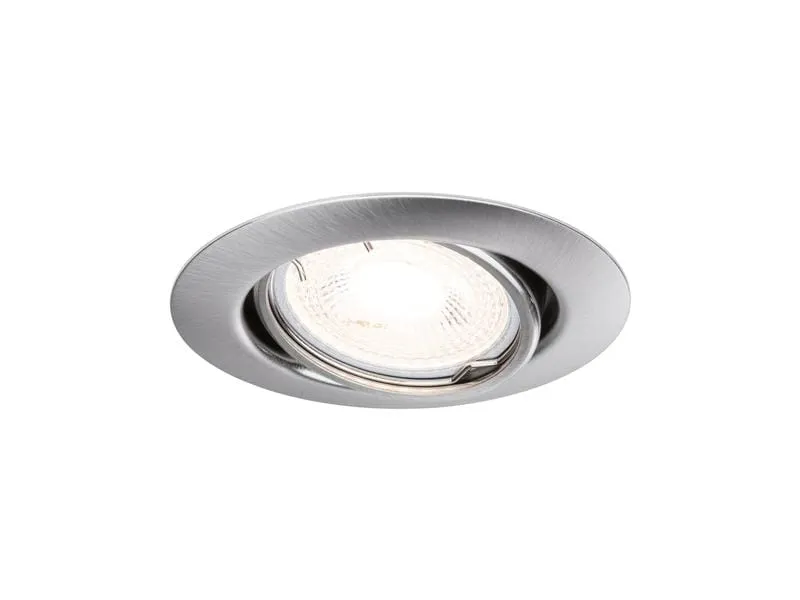Paulmann Einbauspot LED Base Basisset, GU10, 10 x 10W, Eisen
