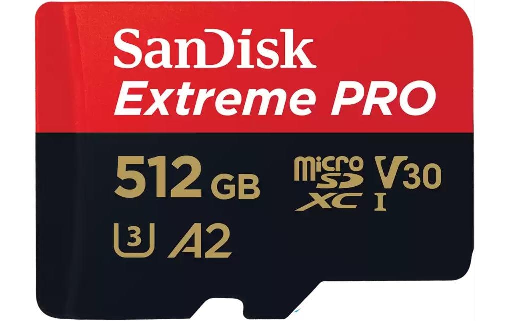 SanDisk microSDXC-Karte Extreme PRO 512 GB