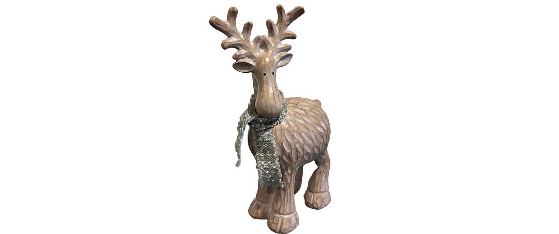 Dameco Weihnachtsfigur Rentier 29 cm, Braun