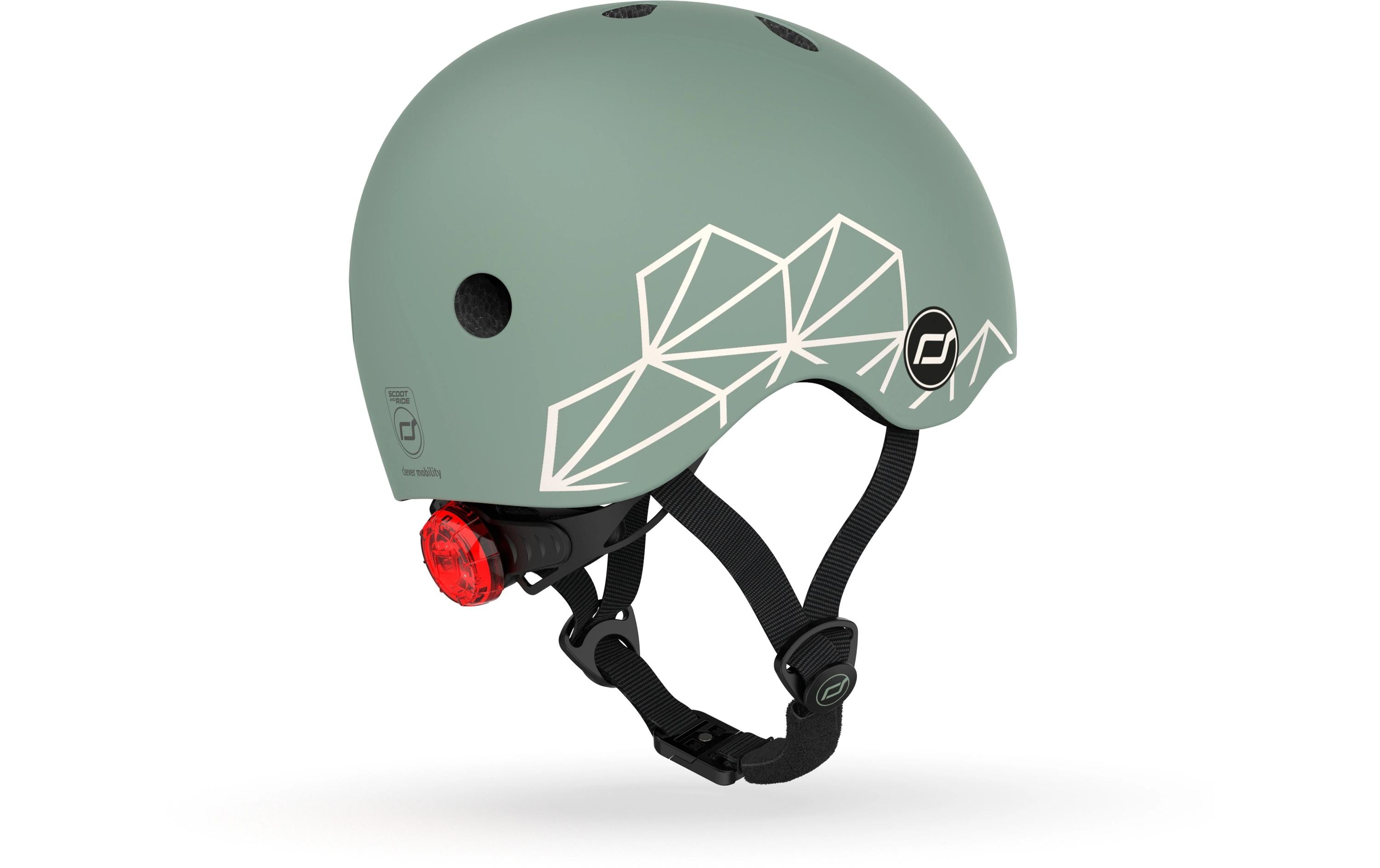 Scoot and Ride Kinderhelm Green lines Grün, XXS-S