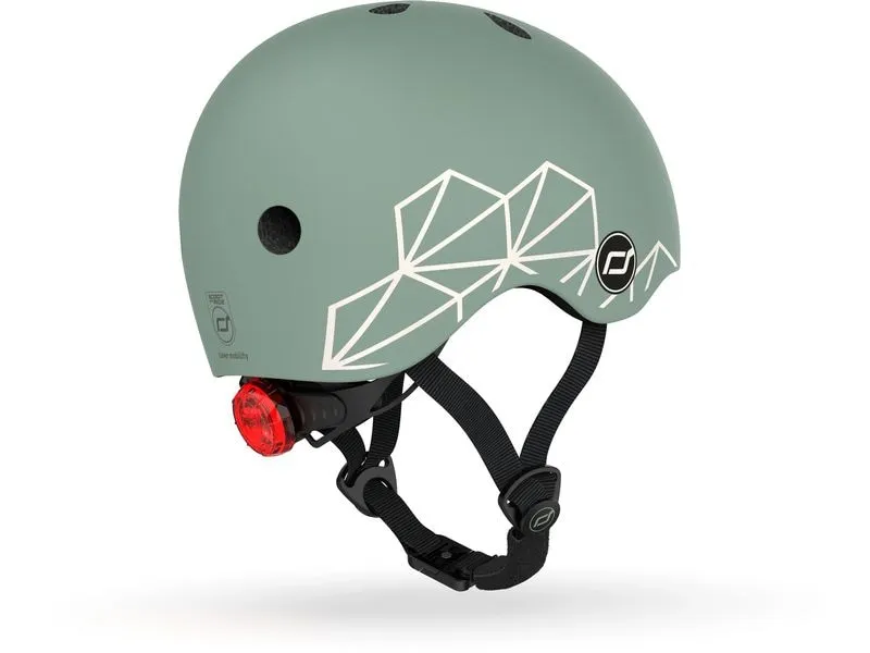 Scoot and Ride Kinderhelm Green lines Grün, XXS-S