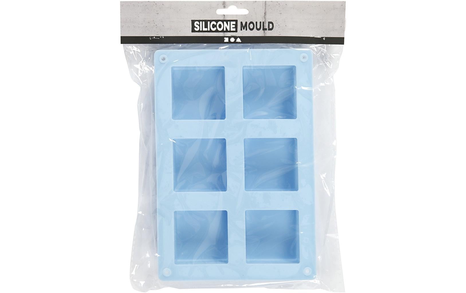 Creativ Company Giessform Quadrat 5 x 5 x 2.5 cm, Silikon