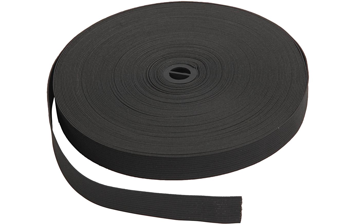 Creativ Company Elastikband 25 m, Schwarz