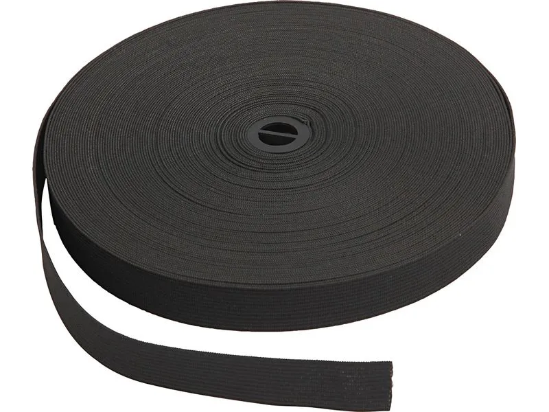 Creativ Company Elastikband 25 m, Schwarz