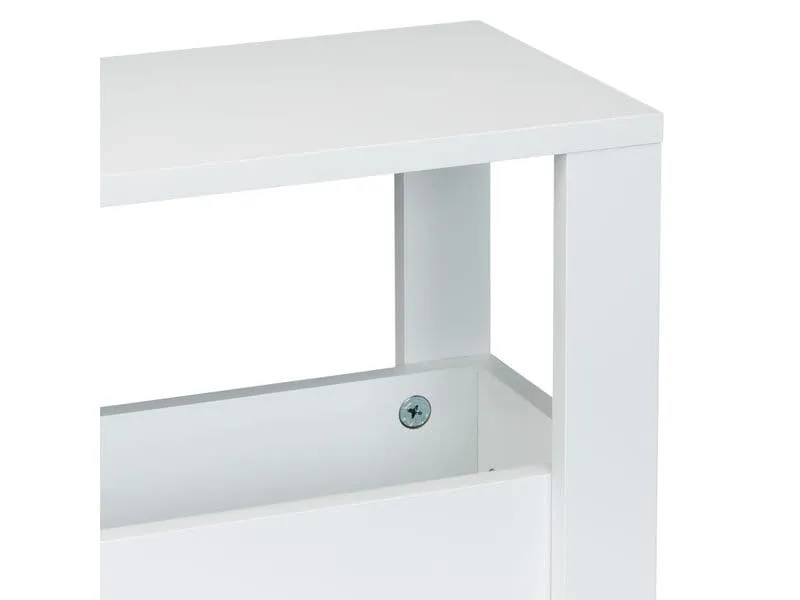 relaxdays Nischenwagen Weiss, 71.5 x 17 x 50 cm relaxdays Nischenwagen Weiss, 71.5 x 17 x 50 cm
