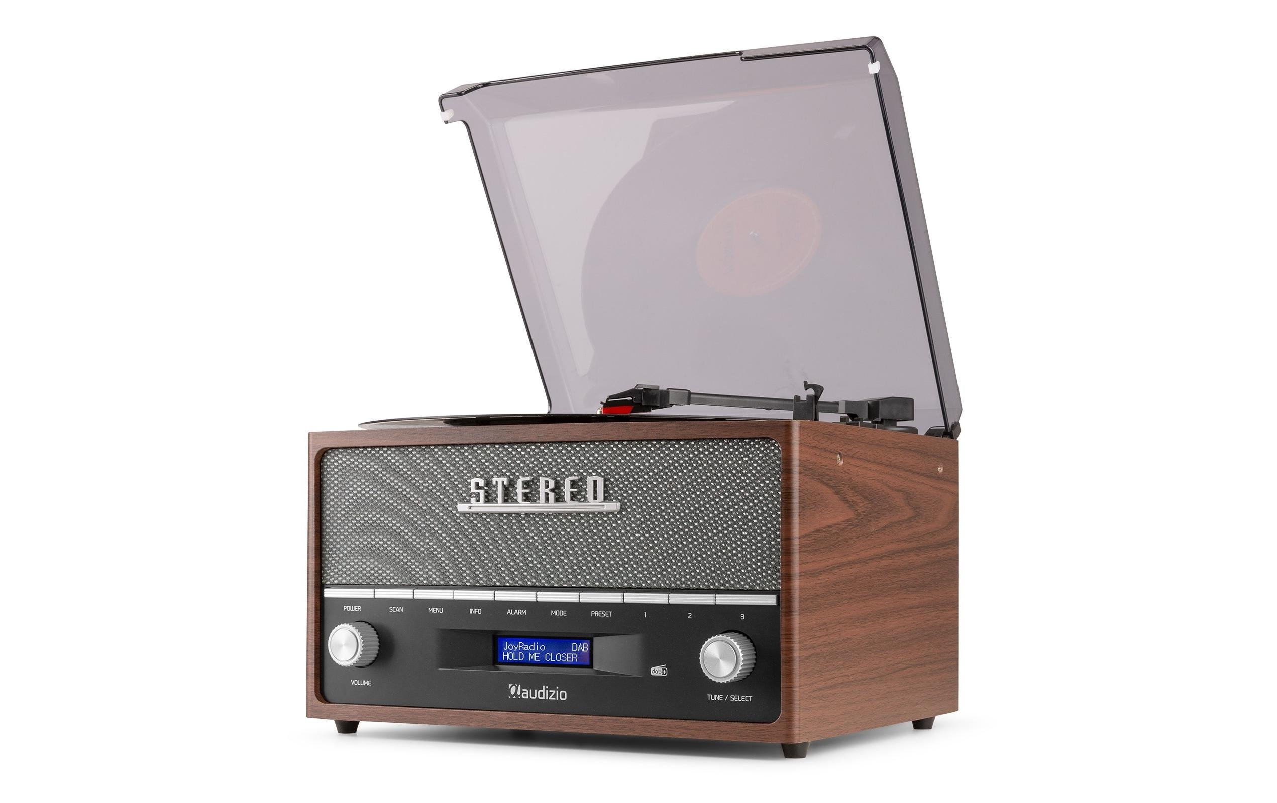 Audizio Plattenspieler mit Bluetooth Frisco Braun/Grau