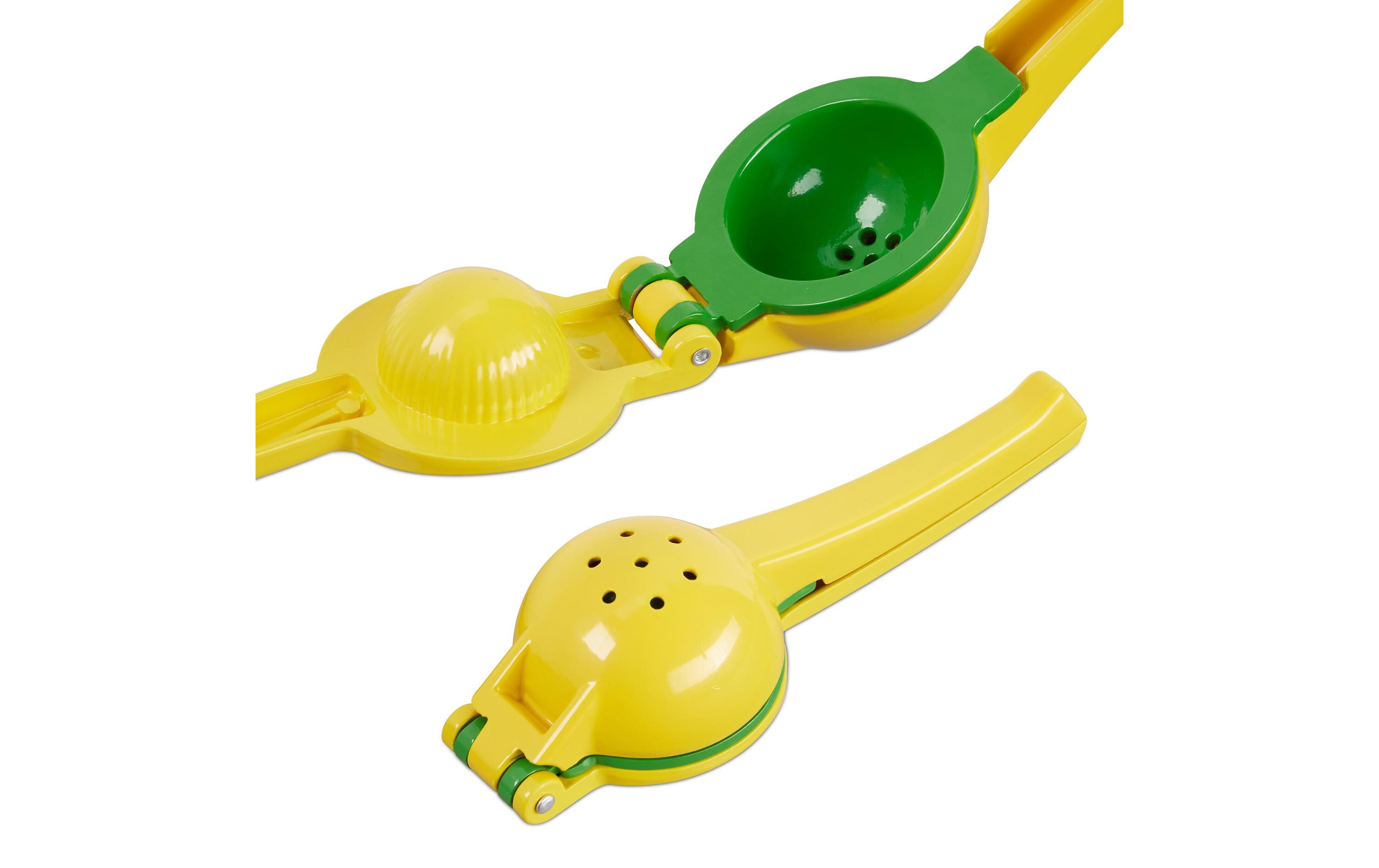 relaxdays Zitruspresse manuell 2 in 1 Gelb